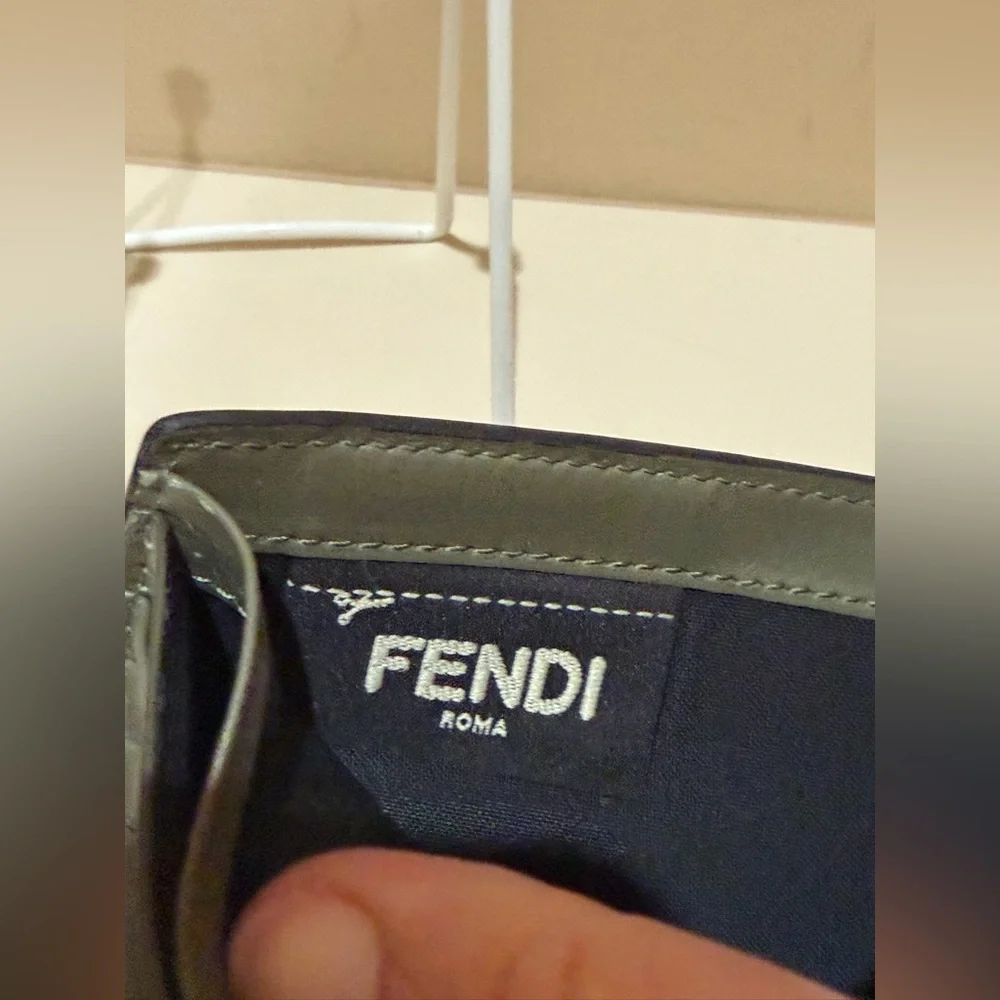 Fendi Olive Green Monster Eyes Bifold Wallet 2018